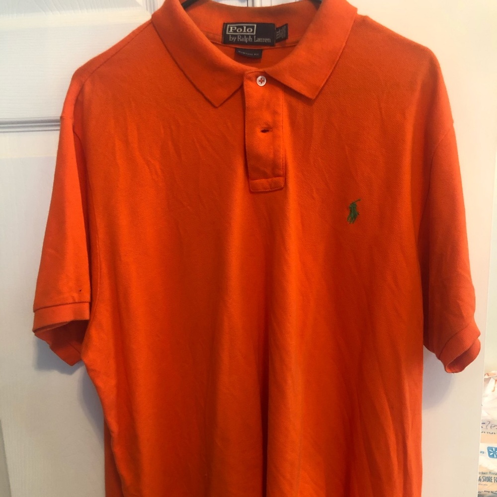 Men’s Ralph Lauren Polo XXL Custom Fit Orange